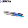 Picture of 46153-K Solid Carbide CNC Spektra™ Extreme Tool Life Coated Spiral Phenolic, Resin and Composite with Chipbreaker 1/2 Dia x 1-1/4 x 1/2 Shank x 3-1/2 Inch Long Slow Helix Up-Cut Router Bit