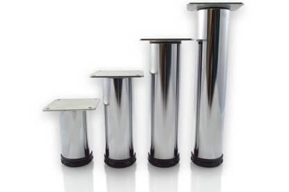 Picture of Peter Meier 6” Tall Como Furniture Legs in Como Polished Chrome (552-15-C1)